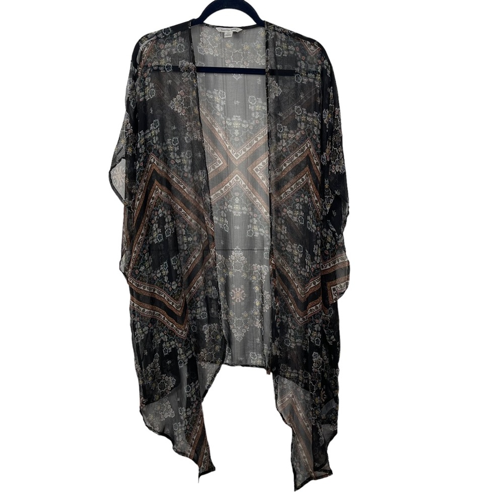 American eagle sheer coverup floral bohemian loose casual wrap woman's size XS-S